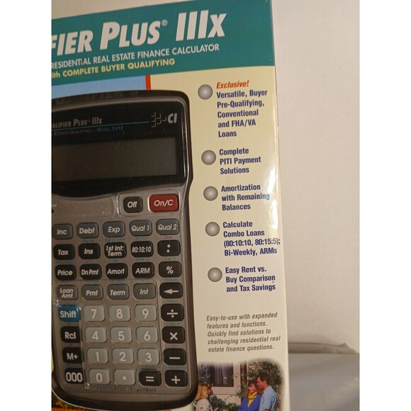 Mortgage Real Estate Calculator, Qualifier Plus IIIx - 3415 Financial Calculator - Picture 5 of 16